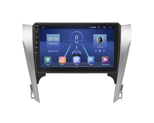 Штатная магнитола Lesko для Toyota Camry VII (XV50) 2011-2014 экран 10" 4/32Gb 4G Wi-Fi GPS Top