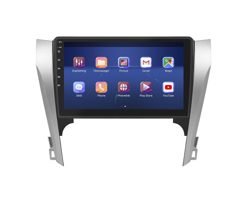 Штатная магнитола Lesko для Toyota Camry VII (XV50) 2011-2014 экран 10" 4/32Gb 4G Wi-Fi GPS Top