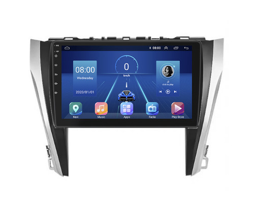 Штатная магнитола Lesko для Toyota Camry VII (XV50) Рестайлинг 2014-2017 экран 10" 2/32Gb 4G Wi-Fi GPS Top