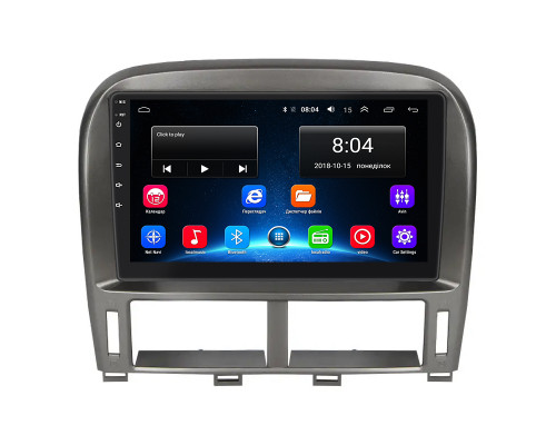 Штатная магнитола Lesko для Toyota Celsior III (F30) Рестайлинг ver 2 2003-2006 экран 9" 2/32Gb Wi-Fi GPS Base