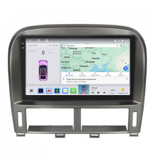 Штатная магнитола Lesko для Toyota Celsior III (F30) Рестайлинг ver 2 2003-2006 экран 9" 4/64 QLED CarPlay 4G Wi-Fi GPS 360 Prime