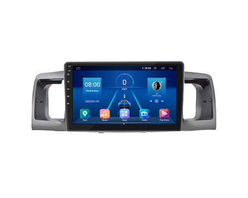 Штатная магнитола Lesko для Toyota Corolla IX с экраном 9", 2/32Gb, 4G, Wi-Fi и GPS