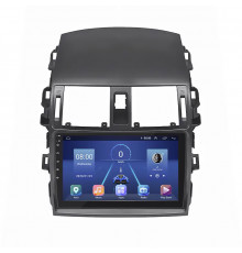 Штатная магнитола Lesko для Toyota Corolla IX (E120, E130) Рестайлинг 2003-2007 экран 9" 4/64Gb 4G Wi-Fi GPS Top