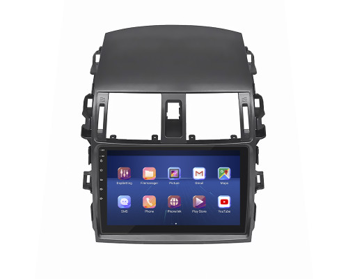 Штатная магнитола Lesko для Toyota Corolla IX (E120, E130) Рестайлинг 2003-2007 экран 9" 6/128Gb 4G Wi-Fi GPS Top