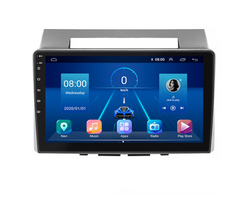 Штатная магнитола Lesko для Toyota Corolla Verso I Рестайлинг 2 2007-2009 экран 9" 2/32Gb 4G Wi-Fi GPS Top