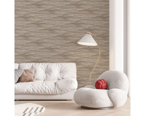 Самоклеящаяся виниловая плитка 152.4х914.4х1.5мм Серо-бежевая, цена за 1 шт. (СВП-008) Матовая SW-00000286