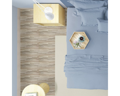 Самоклеящаяся виниловая плитка 152.4х914.4х1.5мм Серо-бежевая, цена за 1 шт. (СВП-008) Матовая SW-00000286