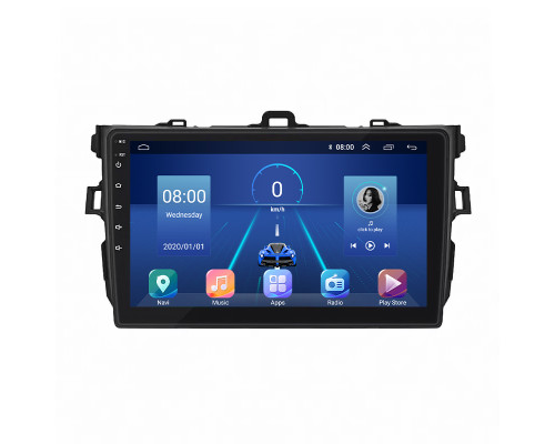 Штатная магнитола Lesko для Toyota Corolla X (E140, E150) 2006-2012 экран 9" 6/128Gb 4G Wi-Fi GPS Top