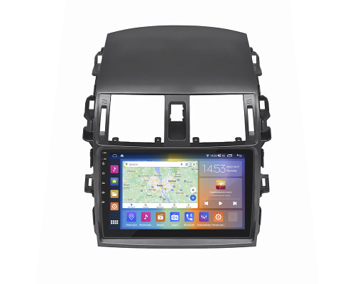 Штатная магнитола Lesko для Toyota Corolla X (E140, E150) Рестайлинг 2010-2013 экран 9" 4/64Gb CarPlay 4G Wi-Fi GPS Prime