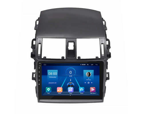 Штатная магнитола Lesko для Toyota Corolla X (E140, E150) Рестайлинг 2010-2013 экран 9" 2/32Gb 4G Wi-Fi GPS Top