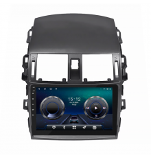 Штатная магнитола Lesko для Toyota Corolla X (E140, E150) Рестайлинг 2010-2013 экран 9" 4/64Gb 4G Wi-Fi GPS Top