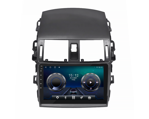 Штатная магнитола Lesko для Toyota Corolla X (E140, E150) Рестайлинг 2010-2013 экран 9" 4/64Gb 4G Wi-Fi GPS Top