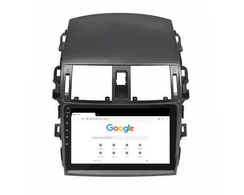 Штатная магнитола Lesko для Toyota Corolla X (E140, E150) Рестайлинг 2010-2013 экран 9" 4/64Gb 4G Wi-Fi GPS Top