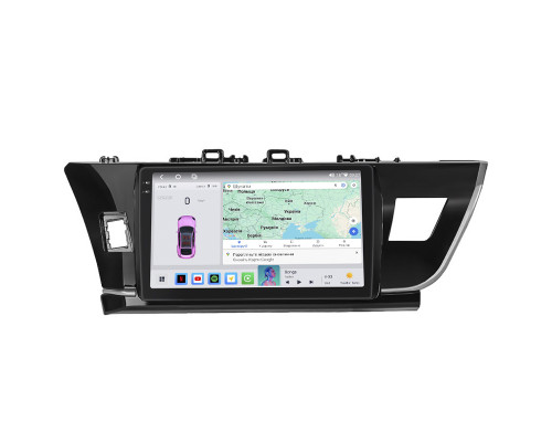 Штатная магнитола Lesko для Toyota Corolla XI (E160, E170) 2012-2016 экран 10" 4/64 QLED CarPlay 4G Wi-Fi GPS 360 Prime