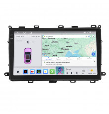 Штатная магнитола Lesko для Toyota Corolla XI (E160, E170) ver 2 2017-2019 экран 9" 4/64 QLED CarPlay 4G Wi-Fi GPS 360 Prime