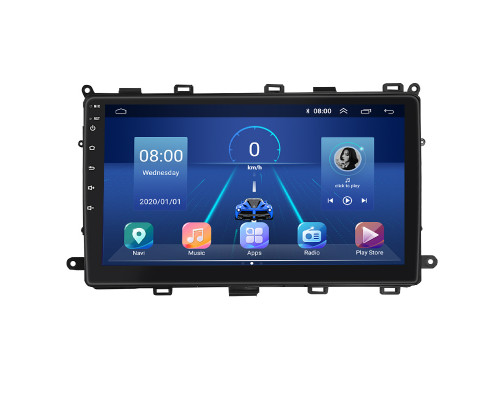 Штатная магнитола Lesko для Toyota Corolla XI (E160, E170) ver 2 2017-2019 экран 9" 4/64Gb 4G Wi-Fi GPS Top