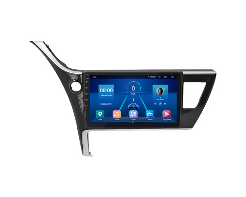 Штатная магнитола Lesko для Toyota Corolla XI (E160, E170) Рестайлинг 2015-н.в. экран 10" 2/32Gb Wi-Fi GPS Base