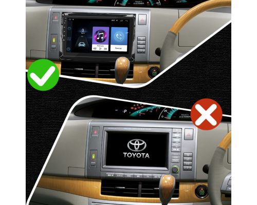 Штатная магнитола Lesko для Toyota Estima III 2006-2008 экран 9" 1/16Gb Wi-Fi GPS Base