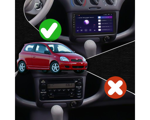 Штатная магнитола Lesko для Toyota Estima III 2006-2008 экран 9" 2/32Gb CarPlay 4G Wi-Fi GPS Prime