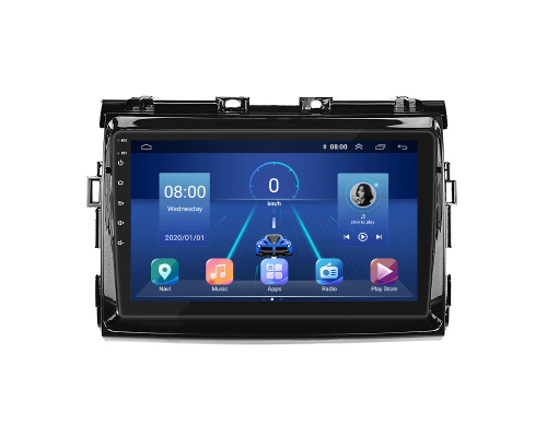 Штатная магнитола Lesko для Toyota Estima III 2006-2008 экран 9" 6/128Gb 4G Wi-Fi GPS Top