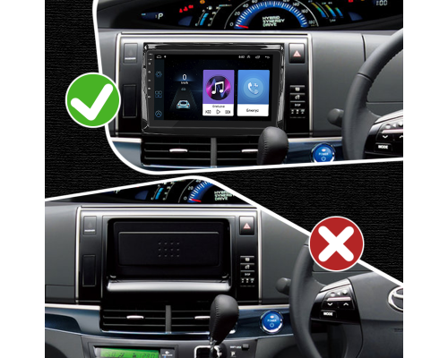 Штатная магнитола Lesko для Toyota Estima III Рестайлинг 2 2012-2016 экран 9" 1/16Gb Wi-Fi GPS Base