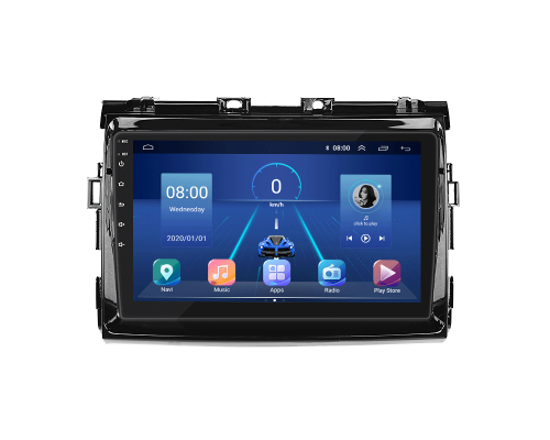 Штатная магнитола Lesko для Toyota Estima III Рестайлинг 2008-2012 экран 9" 2/32Gb 4G Wi-Fi GPS Top