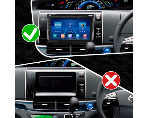 Штатная магнитола Lesko для Toyota Estima III Рестайлинг 2008-2012 экран 9" 6/128Gb 4G Wi-Fi GPS Top