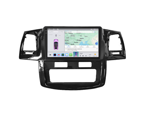 Штатная магнитола Lesko для Toyota Fortuner I 2005-2015 экран 9" 4/64 QLED CarPlay 4G Wi-Fi GPS 360 Prime