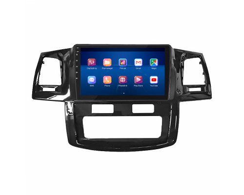 Штатная магнитола Lesko для Toyota Fortuner I 2005-2015 экран 9" 4/64Gb 4G Wi-Fi GPS Top