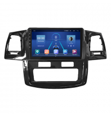 Штатная магнитола Lesko для Toyota Fortuner I 2005-2015 экран 9" 6/128Gb 4G Wi-Fi GPS Top