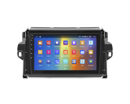Штатная магнитола Lesko для Toyota Fortuner II Рестайлинг 2020-н.в. экран 9" 2/32Gb CarPlay 4G Wi-Fi GPS Prime
