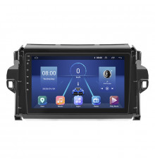 Штатная магнитола Lesko для Toyota Fortuner II Рестайлинг 2020-н.в. экран 9" 4/64Gb 4G Wi-Fi GPS Top