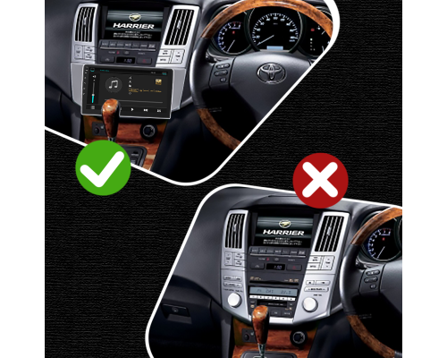 Штатная магнитола Lesko для Toyota Harrier II (XU30) 2003-2013 экран 9" 2/32Gb 4G Wi-Fi GPS Top