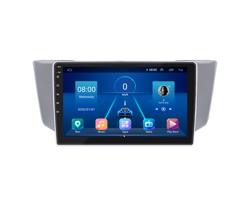 Штатная магнитола Lesko для Toyota Harrier II (XU30) 2003-2013 экран 9" 4/64Gb 4G Wi-Fi GPS Top