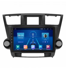 Штатная магнитола Lesko для Toyota Highlander II (U40) 2007-2010 экран 10" 4/32Gb 4G Wi-Fi GPS Top