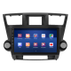 Штатная магнитола Lesko для Toyota Highlander II (U40) Рестайлинг 2010-2013 экран 10" 6/128Gb 4G Wi-Fi GPS Top