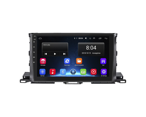 Штатная магнитола Lesko для Toyota Highlander III (U50) 2013-2016 экран 10" 2/32Gb Wi-Fi GPS Base