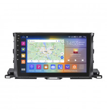 Штатная магнитола Lesko для Toyota Highlander III (U50) 2013-2016 экран 10" 4/64Gb CarPlay 4G Wi-Fi GPS Prime