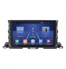 Штатная магнитола Lesko для Toyota Highlander III (U50) 2013-2016 экран 10" 6/128Gb 4G Wi-Fi GPS Top