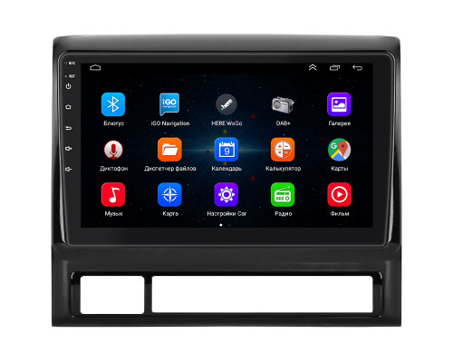 Штатная магнитола Lesko для Toyota Hilux VII 2004-2011 экран 9" 1/16Gb Wi-Fi GPS Base