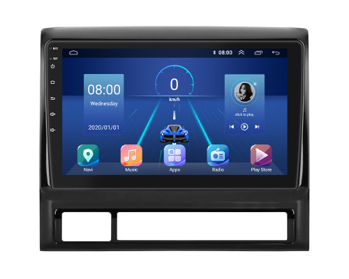 Штатная магнитола Lesko для Toyota Hilux VII 2004-2011 экран 9" 4/64Gb 4G Wi-Fi GPS Top