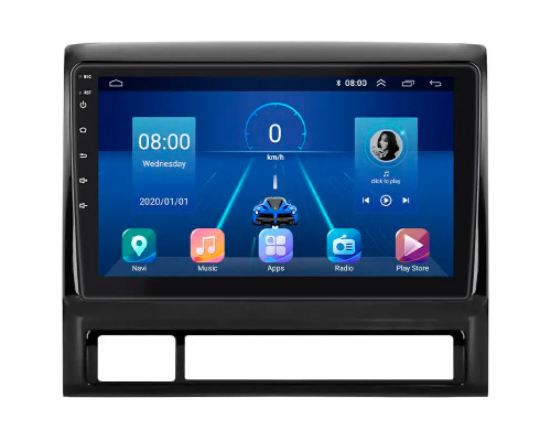 Штатная магнитола Lesko для Toyota Hilux VII 2004-2011 экран 9" 6/128Gb 4G Wi-Fi GPS Top