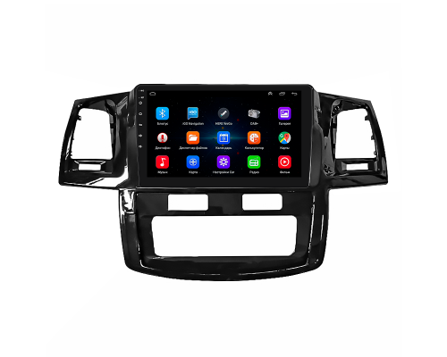 Штатная магнитола Lesko для Toyota Hilux VII Рестайлинг 2011-2015 экран 9" 1/16Gb Wi-Fi GPS Base