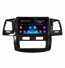 Штатная магнитола Lesko для Toyota Hilux VII Рестайлинг 2011-2015 экран 9" 4/64Gb 4G Wi-Fi GPS Top