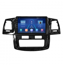 Штатная магнитола Lesko для Toyota Hilux VII Рестайлинг 2011-2015 экран 9" 6/128Gb 4G Wi-Fi GPS Top