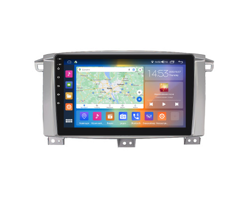 Штатная магнитола Lesko для Toyota Land Cruiser 100 Series Рестайлинг 1 2002-2005 экран 9" 2/32Gb CarPlay 4G Wi-Fi GPS Prime