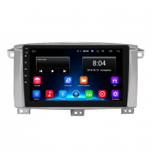 Штатная магнитола Lesko для Toyota Land Cruiser 100 Series Рестайлинг 1 2002-2005 экран 9" 4/64Gb 4G Wi-Fi GPS Top