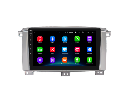 Штатная магнитола Lesko для Toyota Land Cruiser 100 Series Рестайлинг 1 2002-2005 экран 9" 4/64Gb 4G Wi-Fi GPS Top
