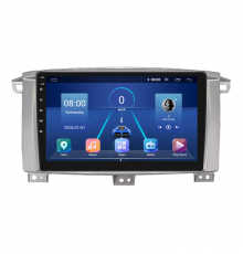 Штатная магнитола Lesko для Toyota Land Cruiser 100 Series Рестайлинг 1 2002-2005 экран 9" 6/128Gb 4G Wi-Fi GPS Top