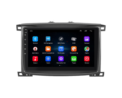 Штатная магнитола Lesko для Toyota Land Cruiser 100 Series Рестайлинг 2 2005-2007 экран 10" 1/16Gb Wi-Fi GPS Base
